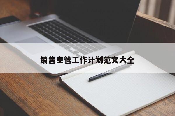 销售主管工作计划范文大全